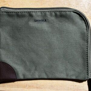Shinola Detroit Canvas Toiletry Travel Bag
